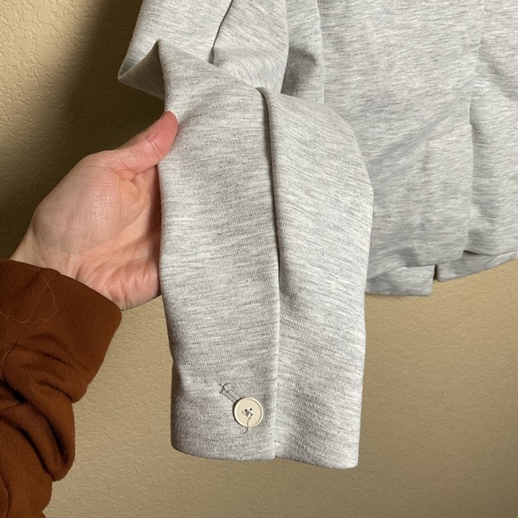 Gap Womens 6 Heather Gray Casual Blazer W/Pockets &‎ Button - Picture 6 of 6